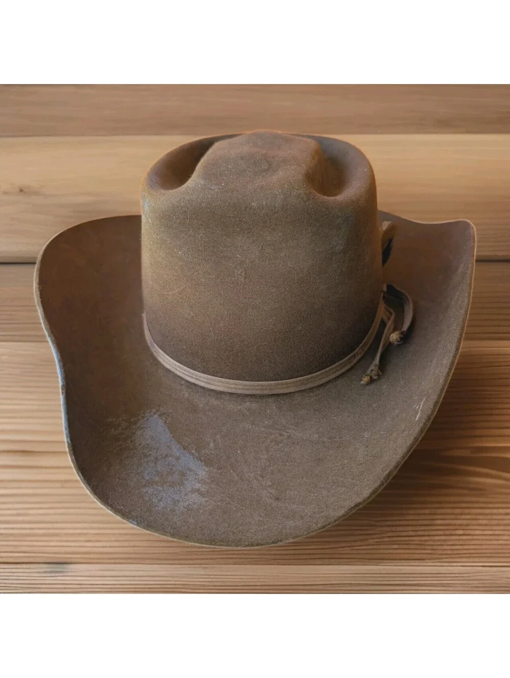 Vintage The Westerners Missoula MT Brown Felt Western Cowboy Hat Size 7–7 1/8...